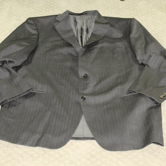 Scott Berna Men's 46L Grey Wool Blazer - Picture 2 of 10